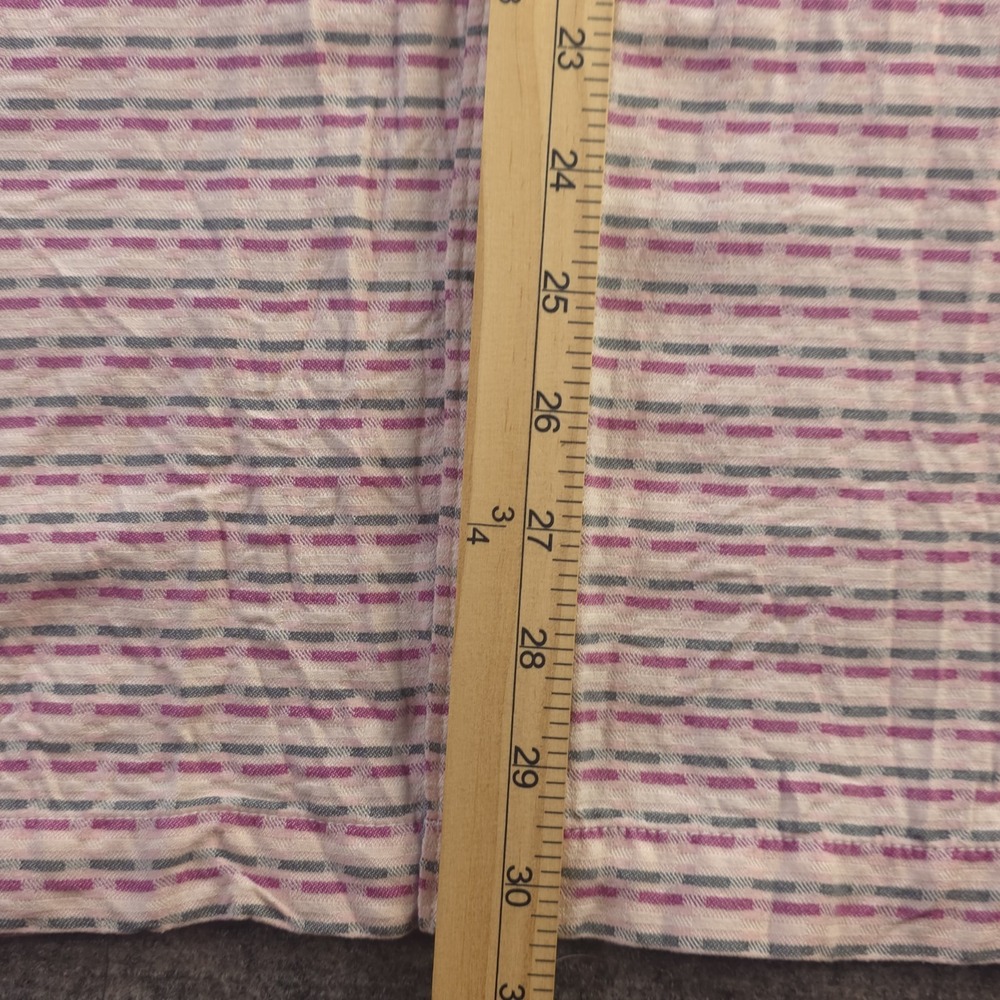 Tommy Bahama Shirt XL Purple Geometric Short Sleeve Button Up 100% Silk - Picture 5 of 8